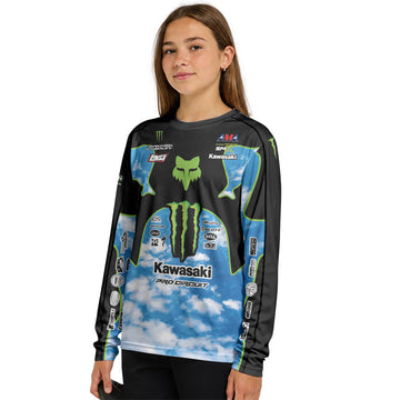Seth Hammaker 43 Blue Sky Youth Long Sleeve Motocross Jersey