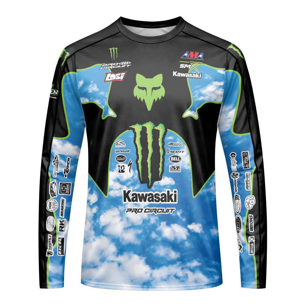 Seth Hammaker 43 Blue Sky Youth Long Sleeve Motocross Jersey