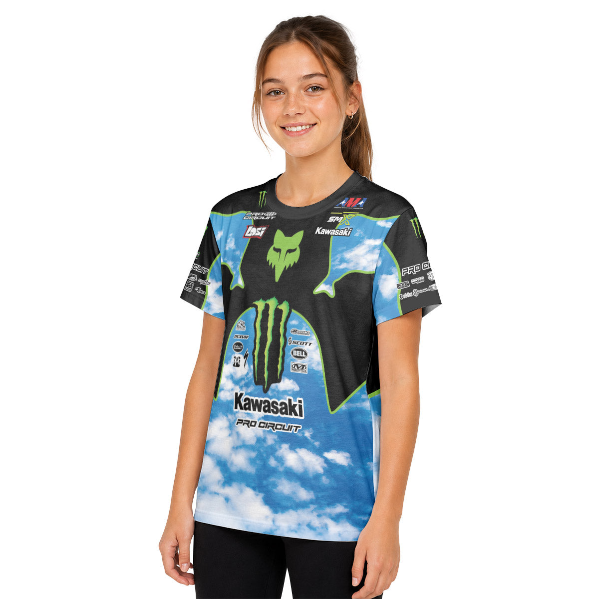 Seth Hammaker 43 Blue Sky Youth Short Sleeve Motocross Jersey