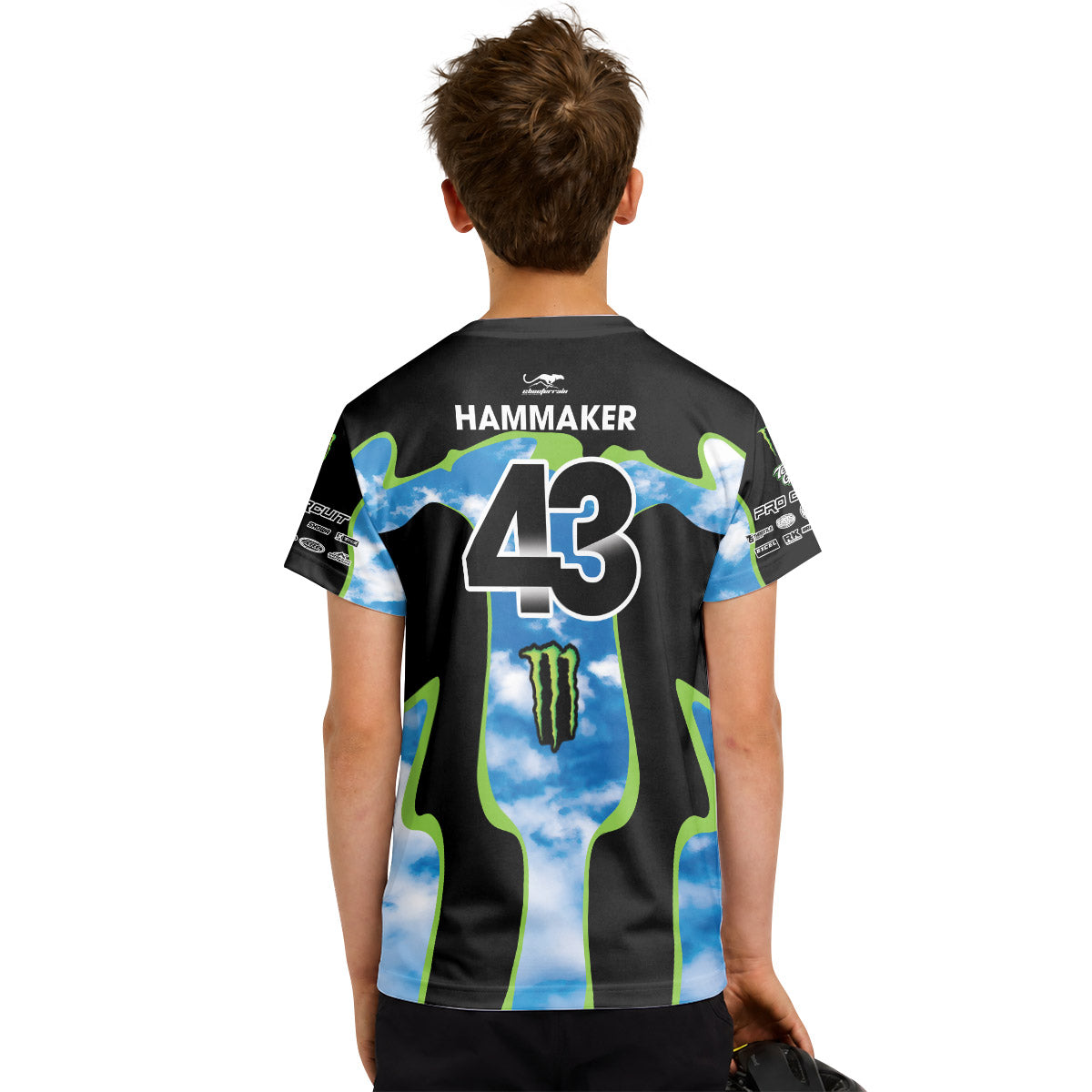 Seth Hammaker 43 Blue Sky Youth Short Sleeve Motocross Jersey