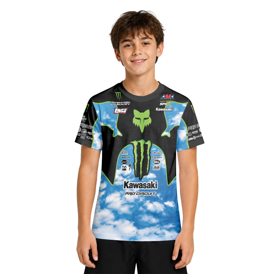 Seth Hammaker 43 Blue Sky Youth Short Sleeve Motocross Jersey