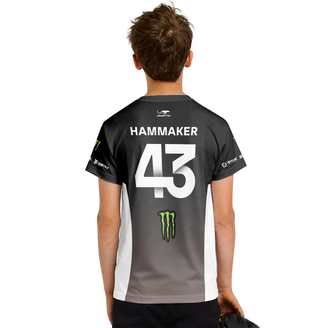 Seth Hammaker 43 Monster Youth Short Sleeve Motocross Jersey