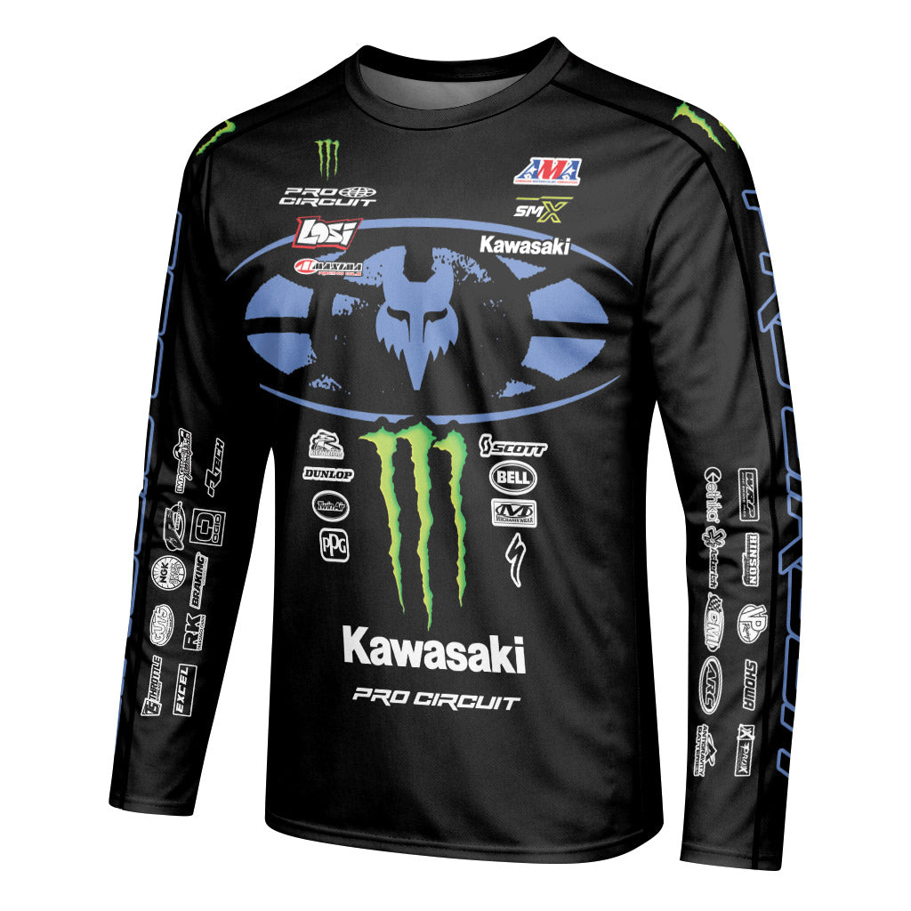 Seth Hammaker 519 Monster Black Long Sleeve Motocross Jersey