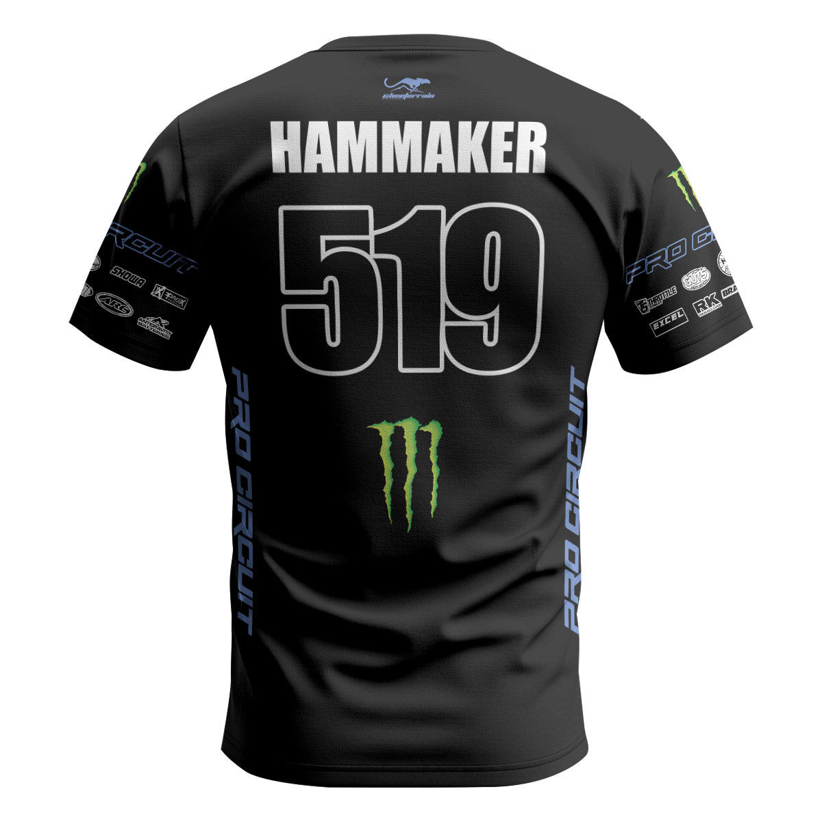 Seth Hammaker 519 Monster Black Short Sleeve Motocross Jersey
