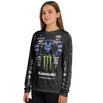 Seth Hammaker 519 Monster Black Youth Long Sleeve Motocross Jersey