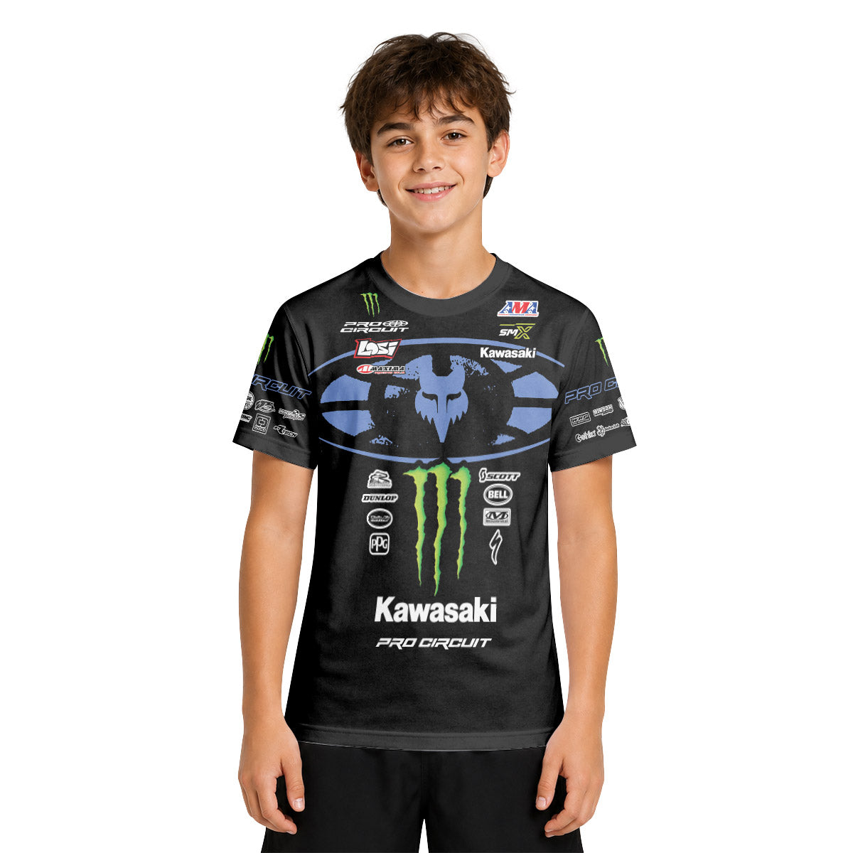 Seth Hammaker 519 Monster Black Youth Short Sleeve Motocross Jersey