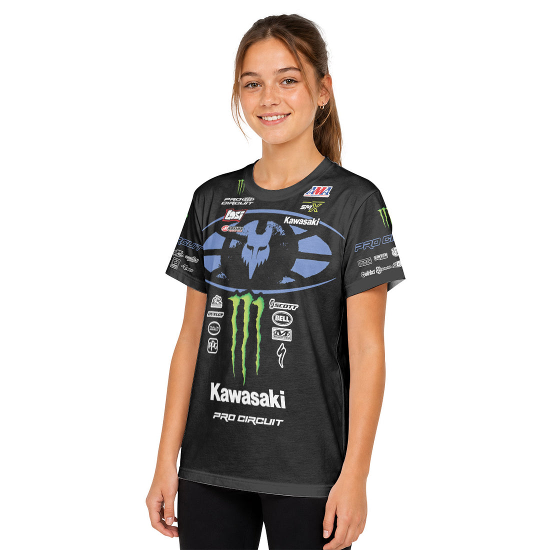 Seth Hammaker 519 Monster Black Youth Short Sleeve Motocross Jersey