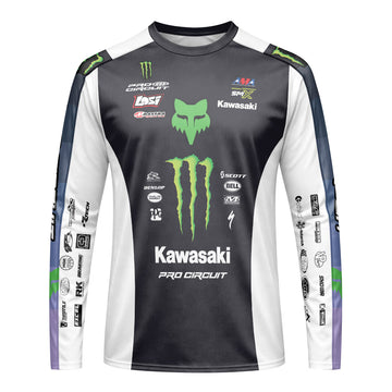 Seth Hammaker 56 Monster Black Long Sleeve Motocross Jersey