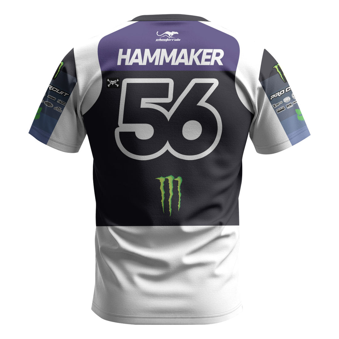 Seth Hammaker 56 Monster Black Short Sleeve Motocross Jersey