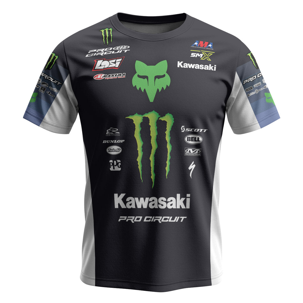 Seth Hammaker 56 Monster Black Youth Short Sleeve Motocross Jersey