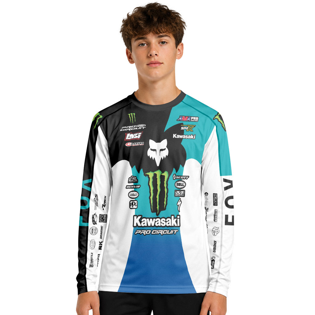 Seth Hammaker 56 Monster Color Racing Youth Long Sleeve Motocross Jersey