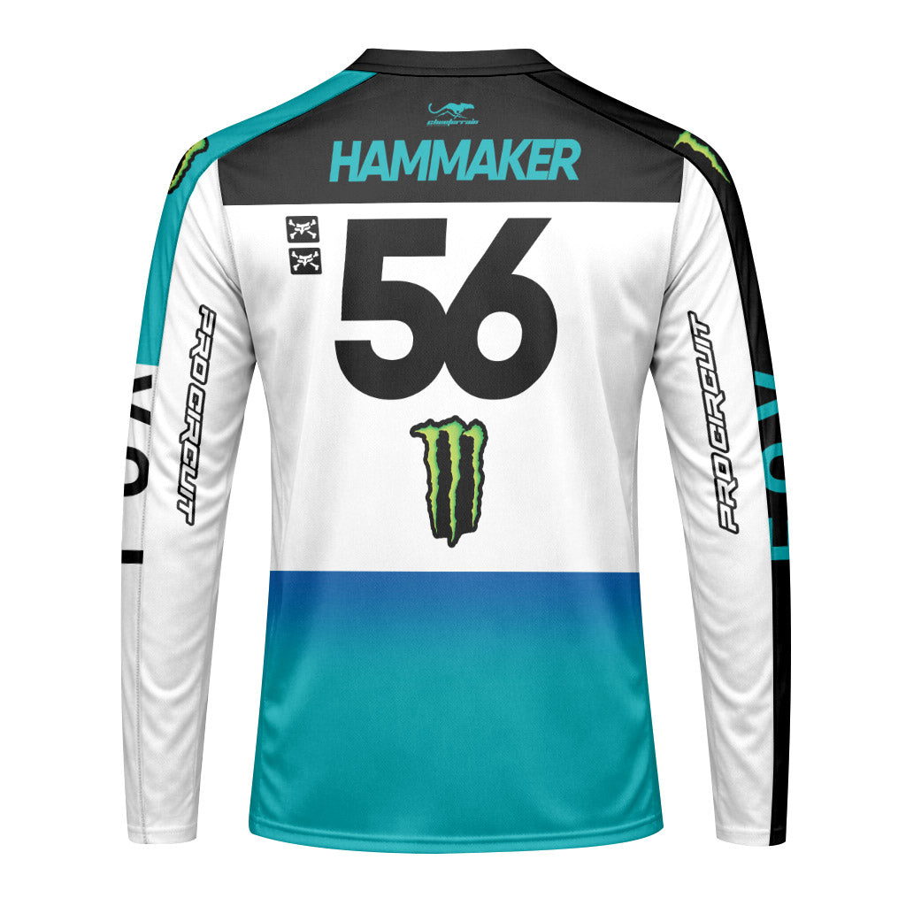Seth Hammaker 56 Monster Color Racing Youth Long Sleeve Motocross Jersey