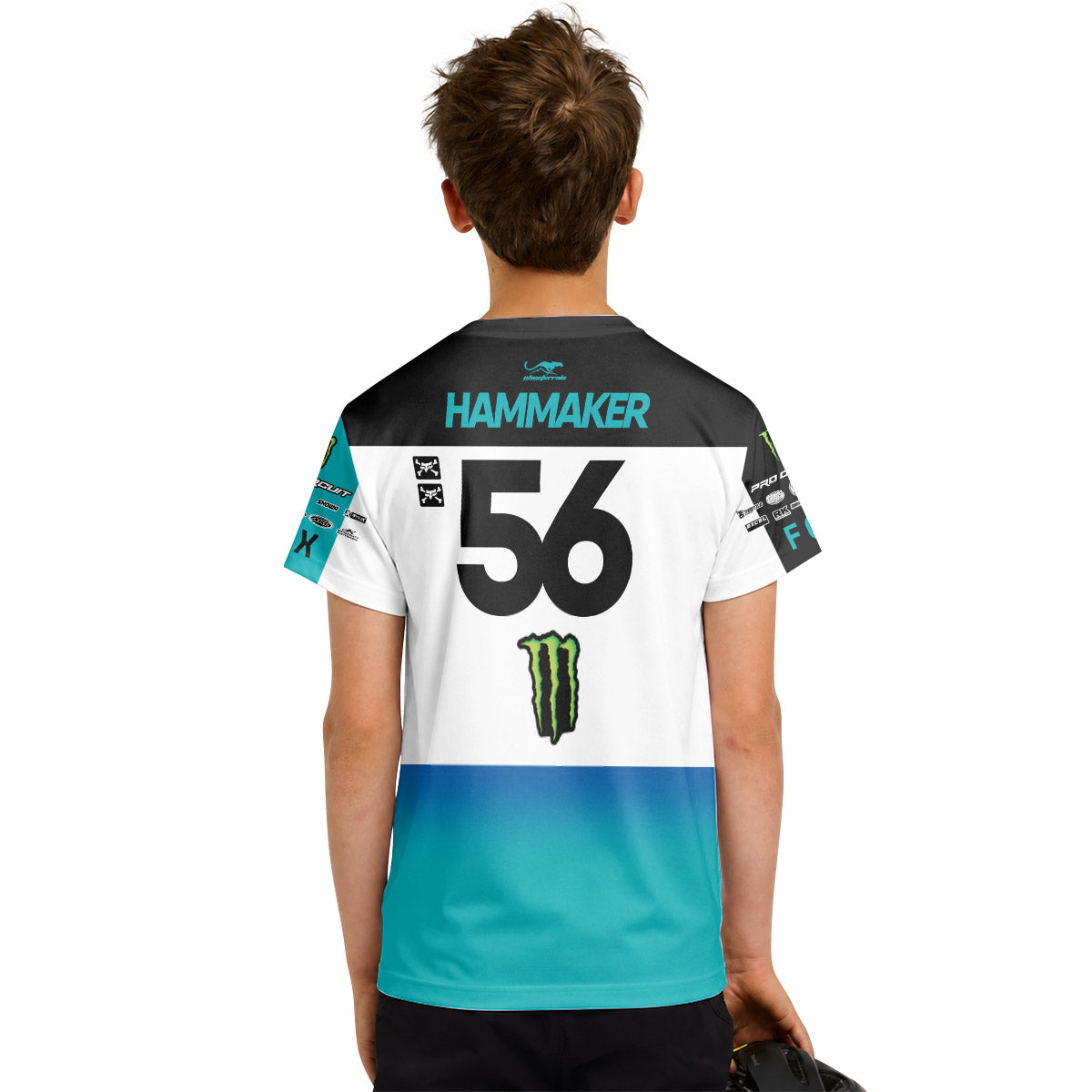 Seth Hammaker 56 Monster Color Racing Youth Short Sleeve Motocross Jersey