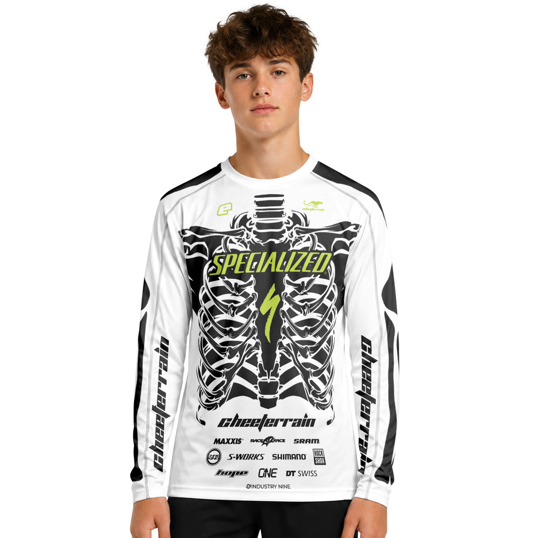 Specialized Skelecton Youth Long Sleeve Mountain Bike Jersey