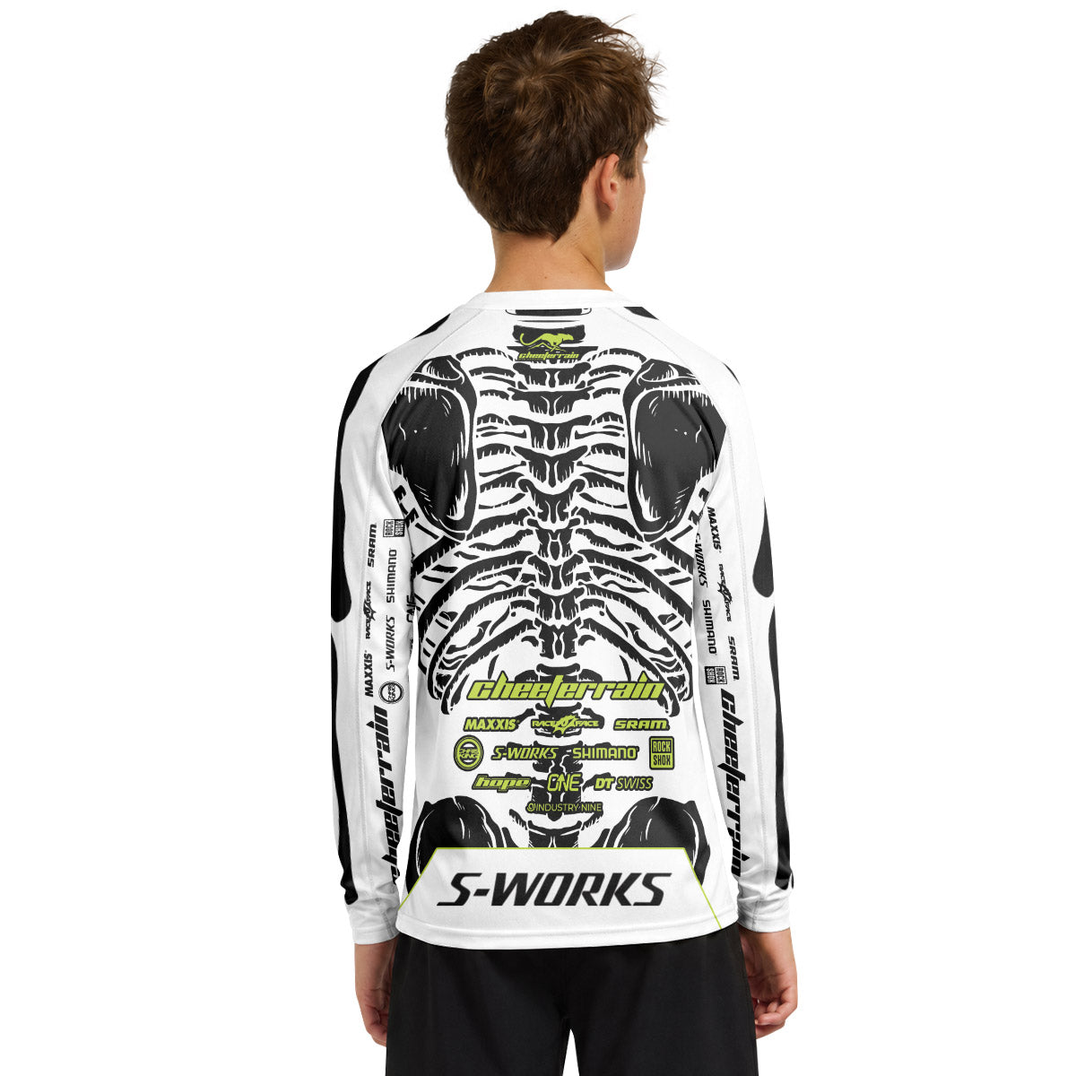 Specialized Skelecton Youth Long Sleeve Mountain Bike Jersey