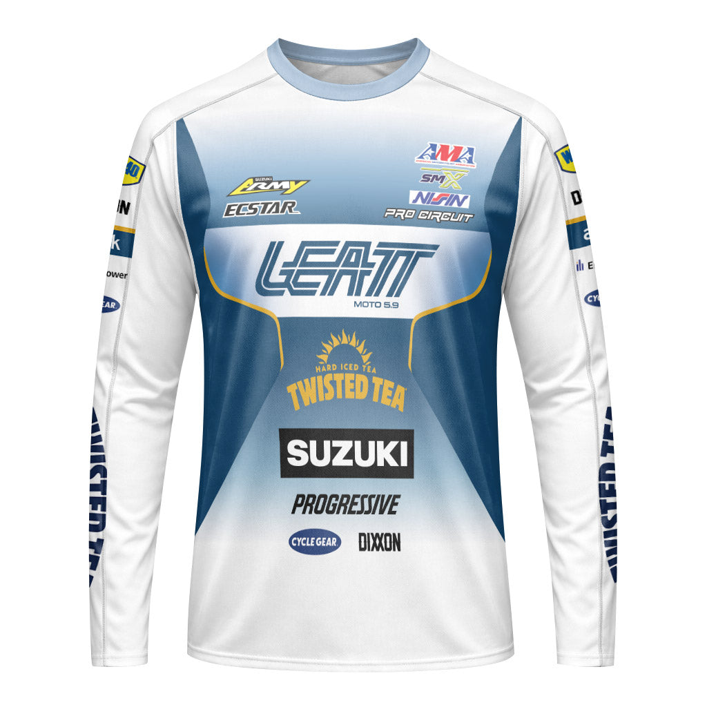 Suzuki Colt Nichols 45 Progressive Long Sleeve Motocross Jersey
