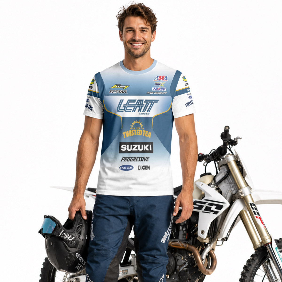 Suzuki Colt Nichols 45 Progressive Short Sleeve Motocross Jersey