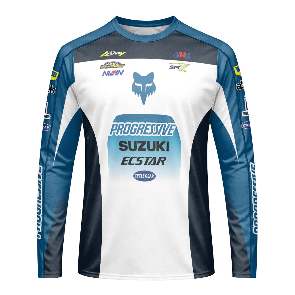 Suzuki Ken Roczen 94 Progressive Long Sleeve Motocross Jersey