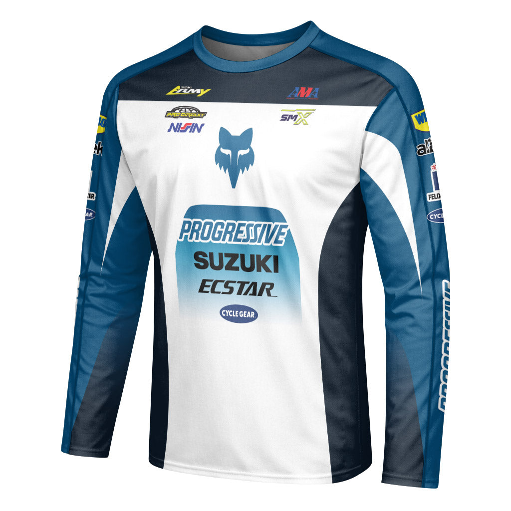 Suzuki Ken Roczen 94 Progressive Long Sleeve Motocross Jersey