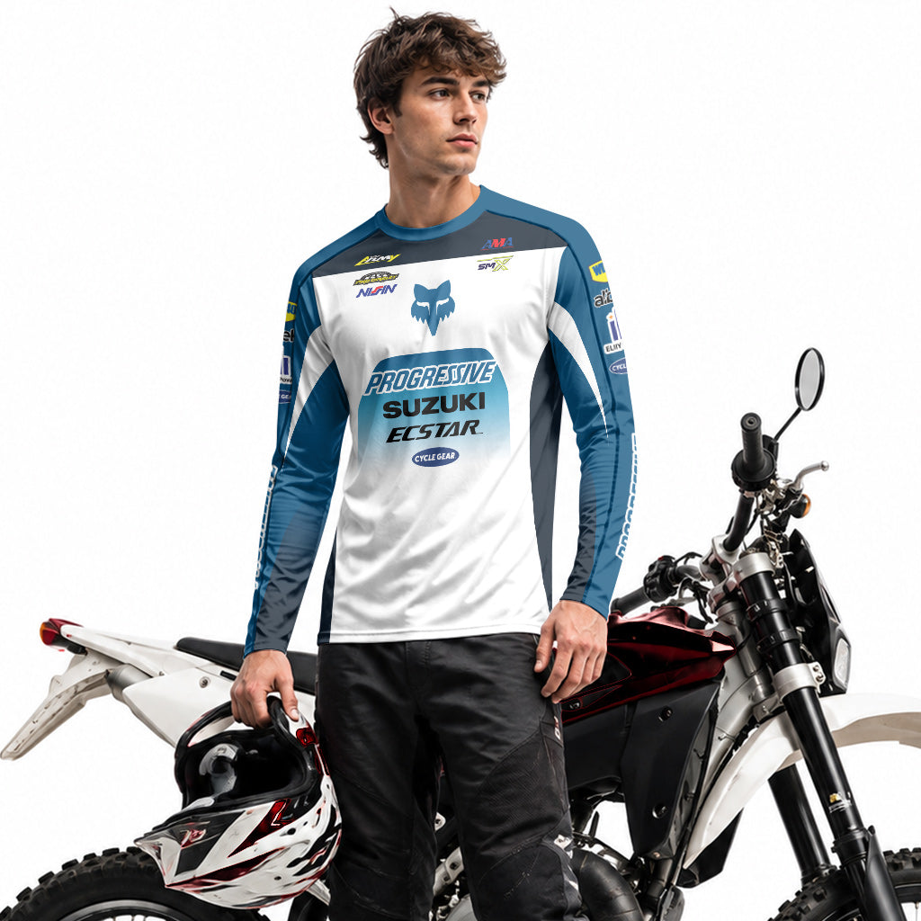 Suzuki Ken Roczen 94 Progressive Long Sleeve Motocross Jersey