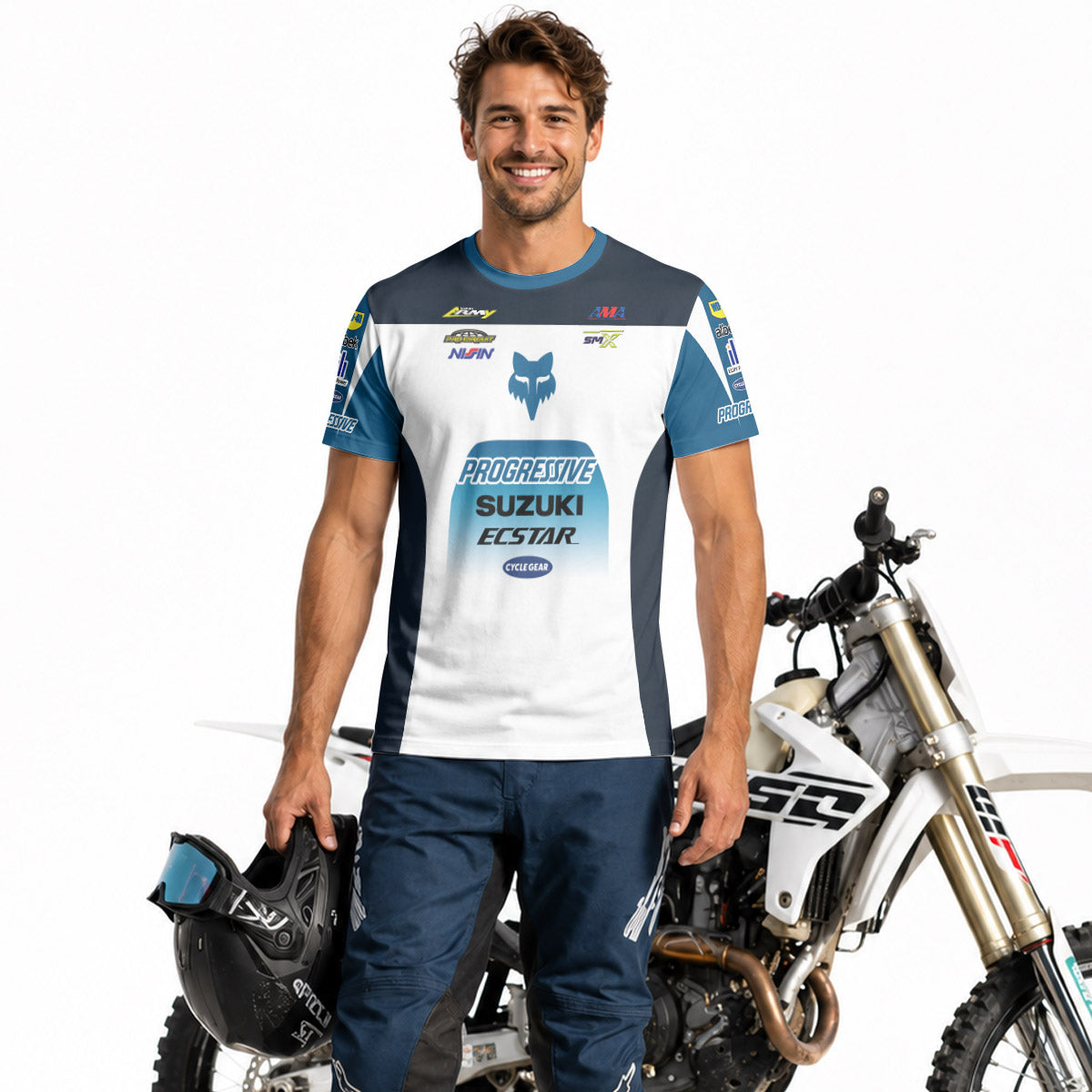 Suzuki Ken Roczen 94 Progressive Short Sleeve Motocross Jersey