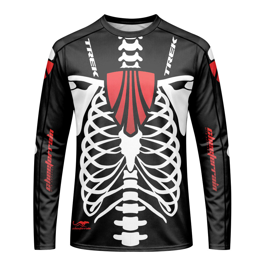 Trek Halloween Evil Clown Long Sleeve Mountain Bike Jersey