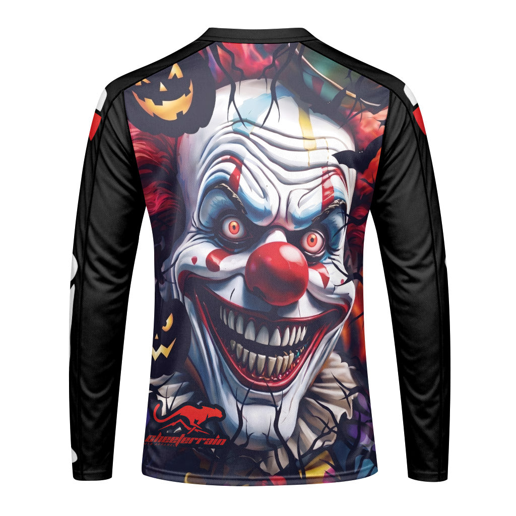 Trek Halloween Evil Clown Long Sleeve Mountain Bike Jersey