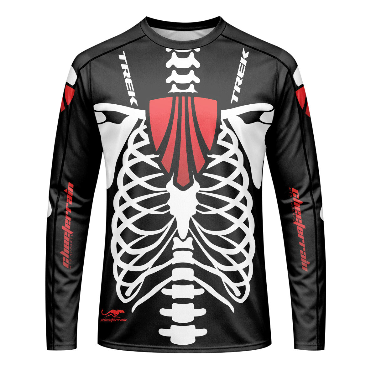 Trek Halloween Evil Clown Youth Long Sleeve Mountain Bike Jersey