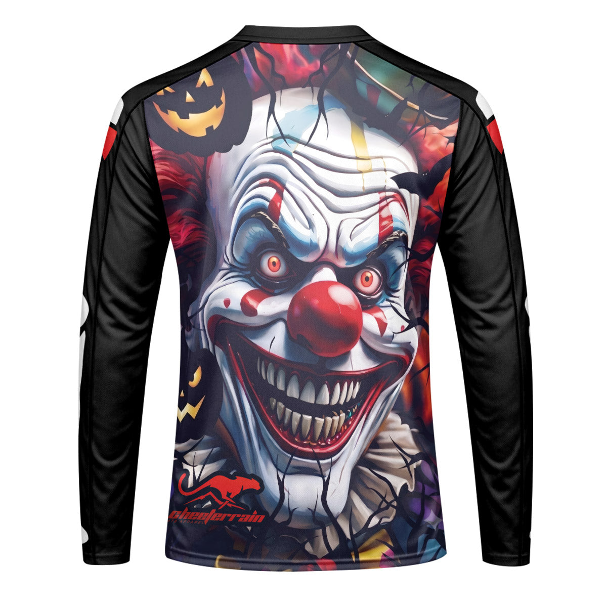 Trek Halloween Evil Clown Youth Long Sleeve Mountain Bike Jersey