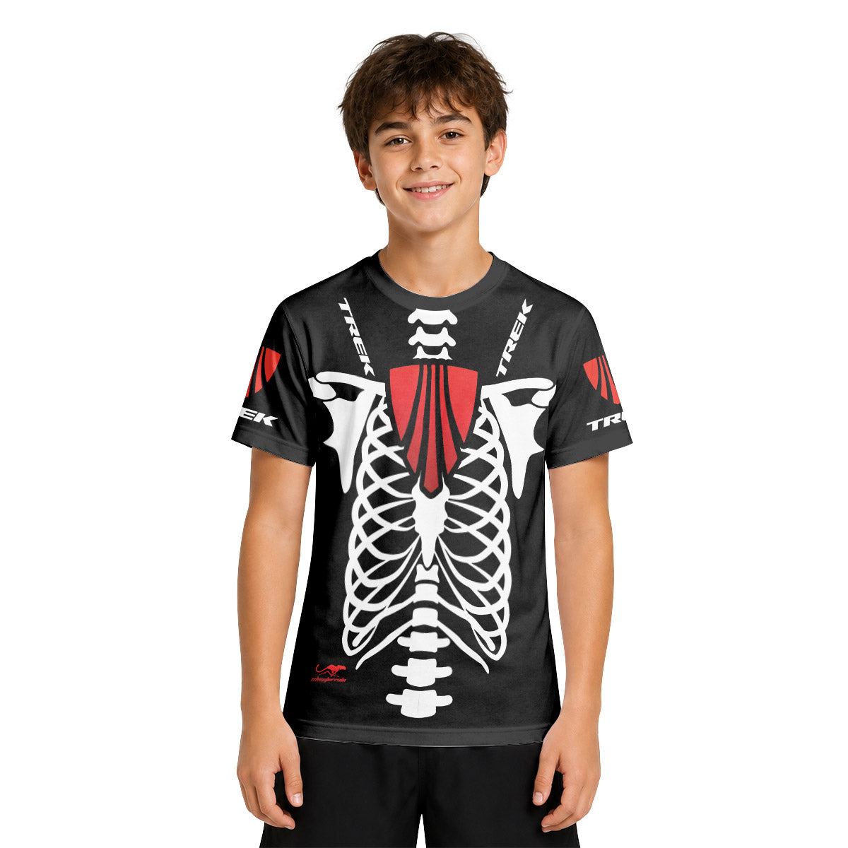 Trek Halloween Evil Clown Youth Short Sleeve Mountain Bike Jersey