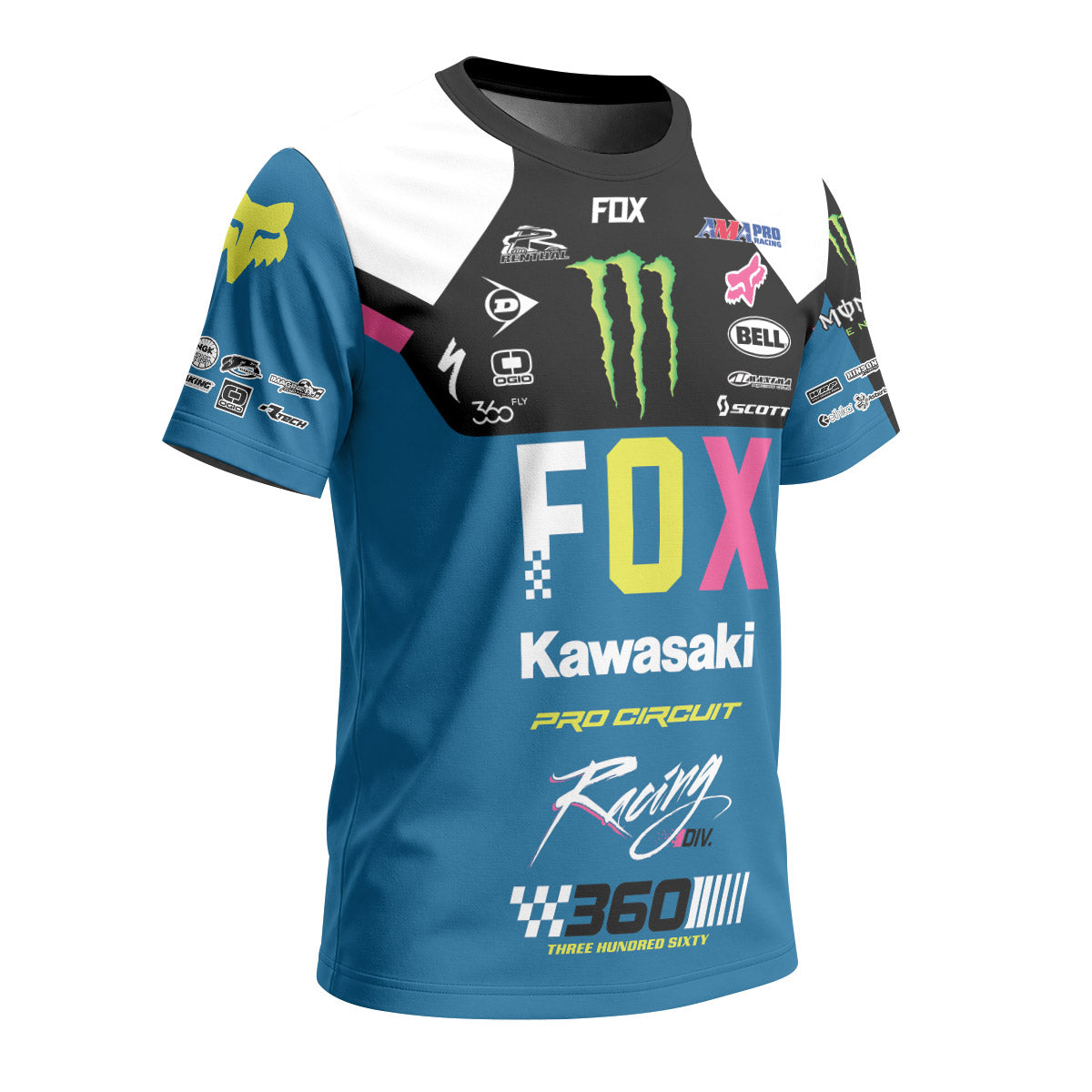 Tyler Bowers 53 Monster Colorful Short Sleeve Motocross Jersey