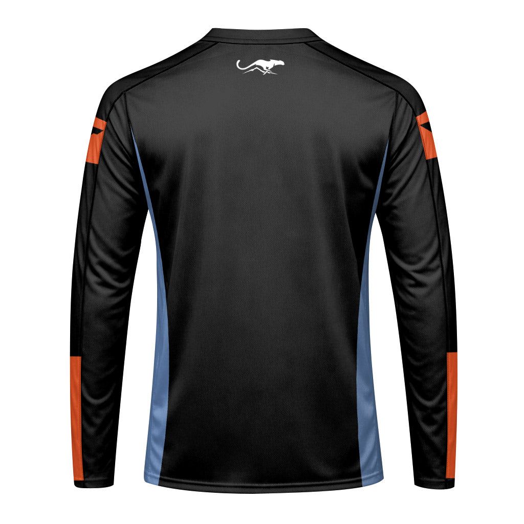 YT Industries Black Blue Long Sleeve Mountain Bike Jersey