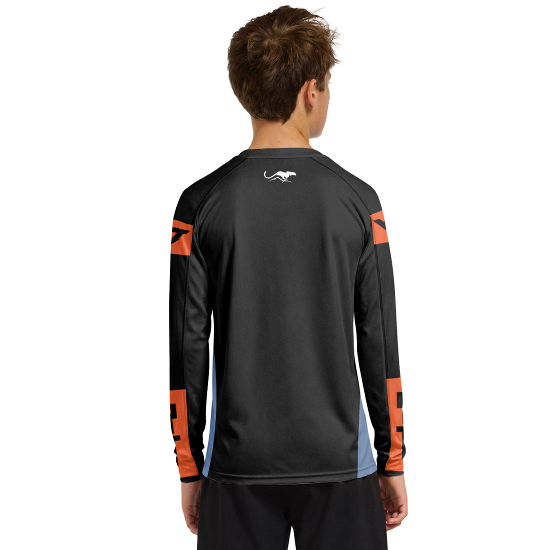 YT Industries Black Blue Youth Long Sleeve Mountain Bike Jersey