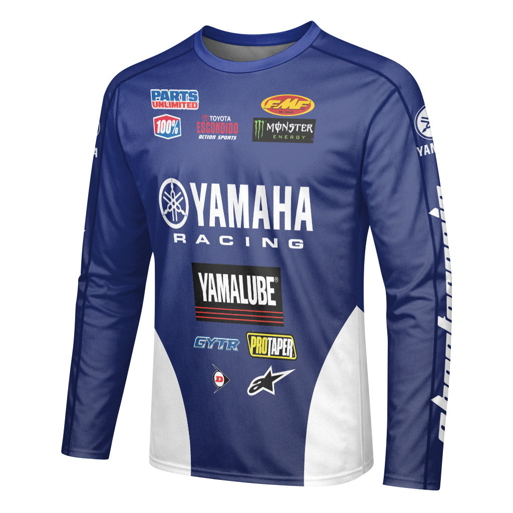 Yamaha Racing 91 Long Sleeve Motocross Jersey
