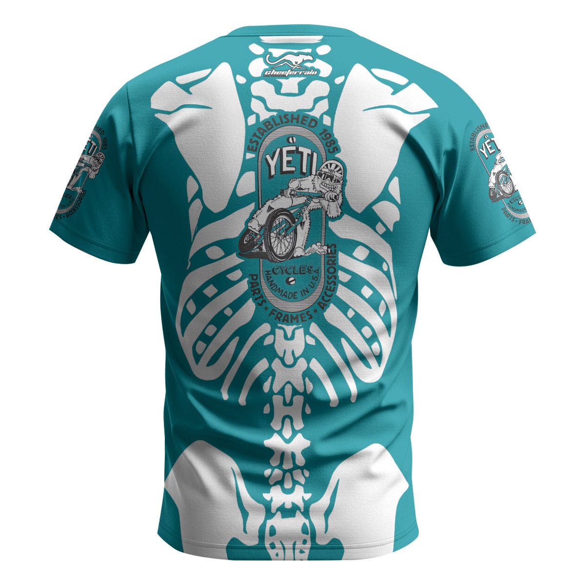 Yeti Skeleton Short Sleeve Mountain Bike Jersey