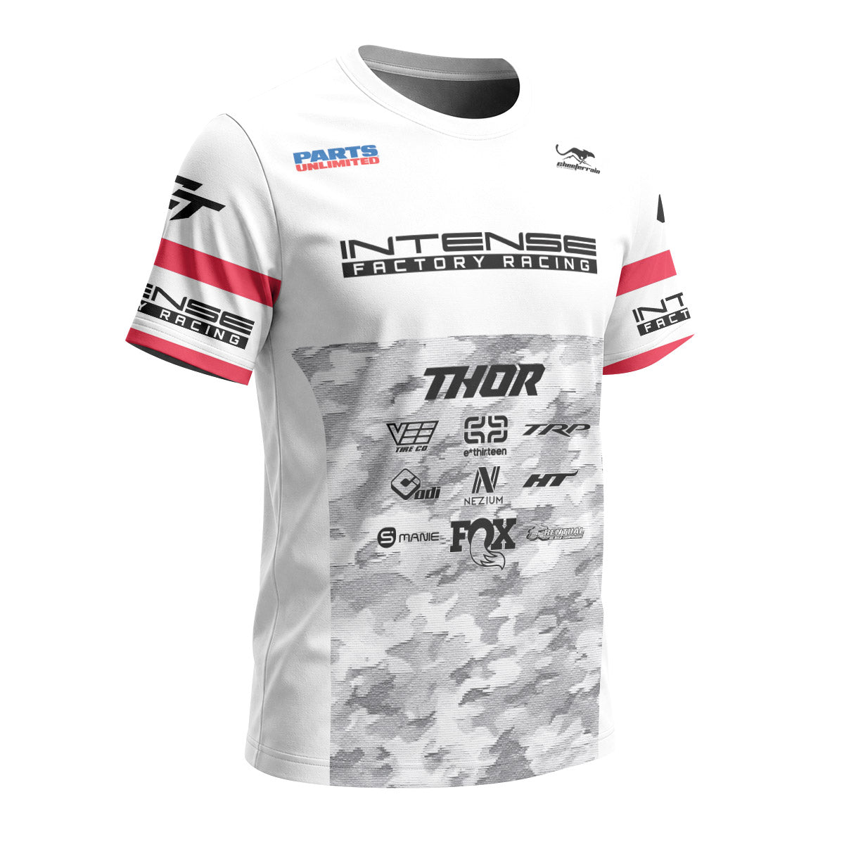 Aaron Gwin White Grey Camo Short Sleeve Mountain Bike Jersey