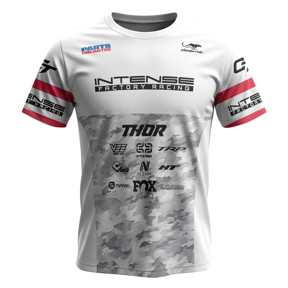 Aaron Gwin White Grey Camo Short Sleeve Mountain Bike Jersey