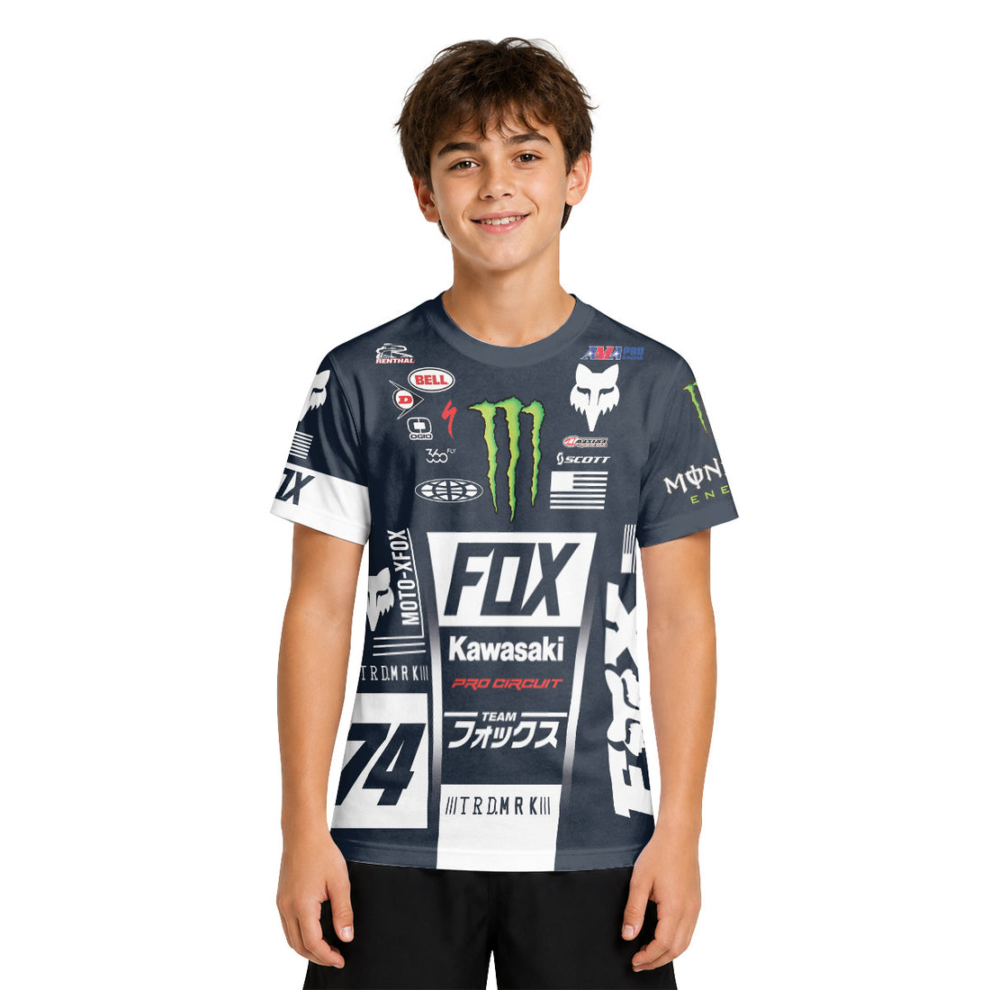 Chris Alldredge 35 Monster Youth Short Sleeve Motocross Jersey