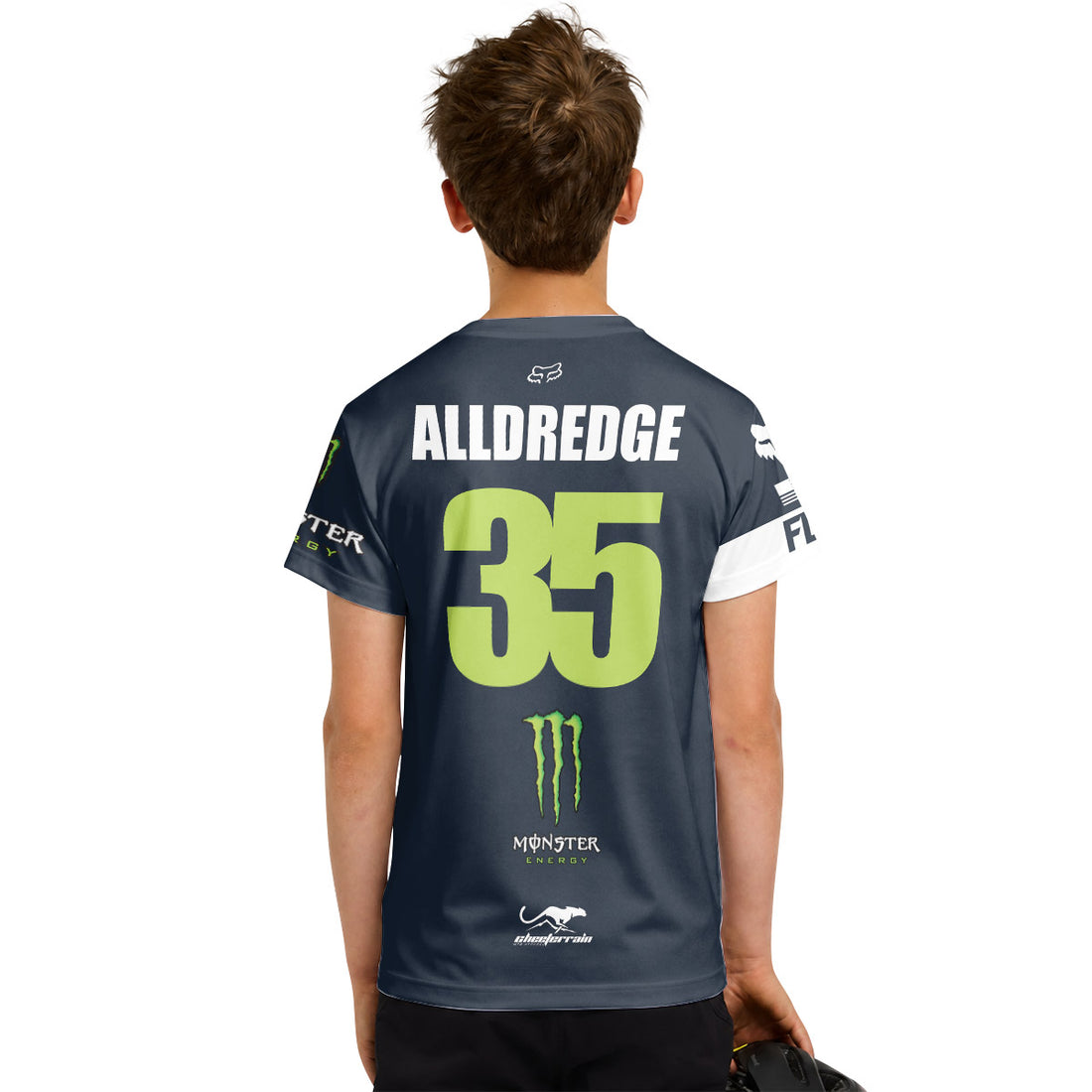 Chris Alldredge 35 Monster Youth Short Sleeve Motocross Jersey