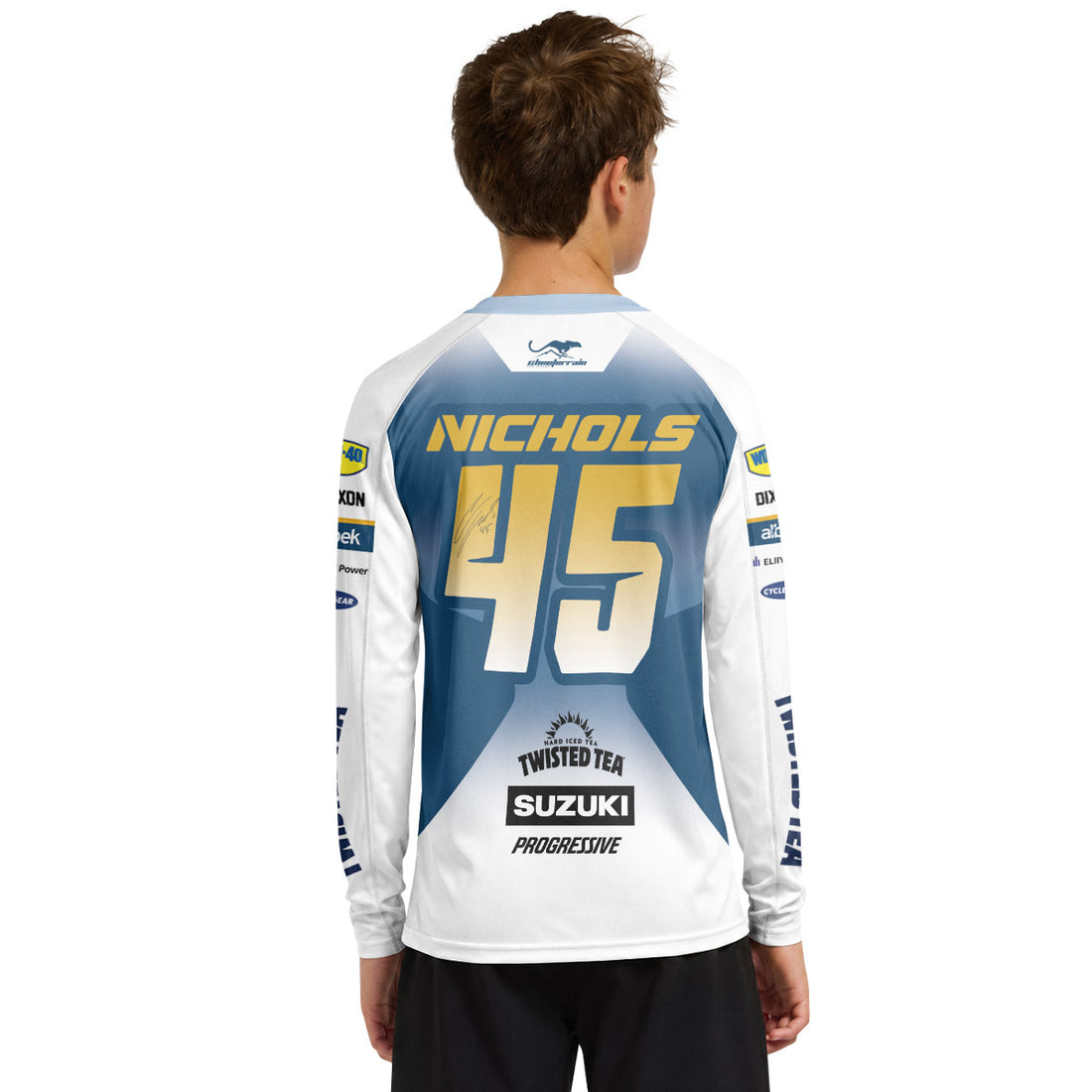 Colt Nichols 45 Suzuki Progressive Youth Long Sleeve Motocross Jersey