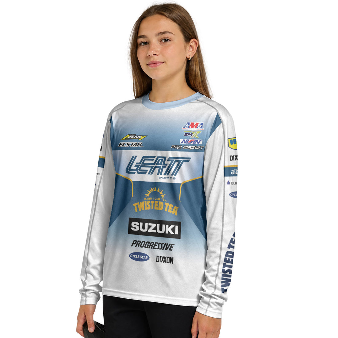 Colt Nichols 45 Suzuki Progressive Youth Long Sleeve Motocross Jersey