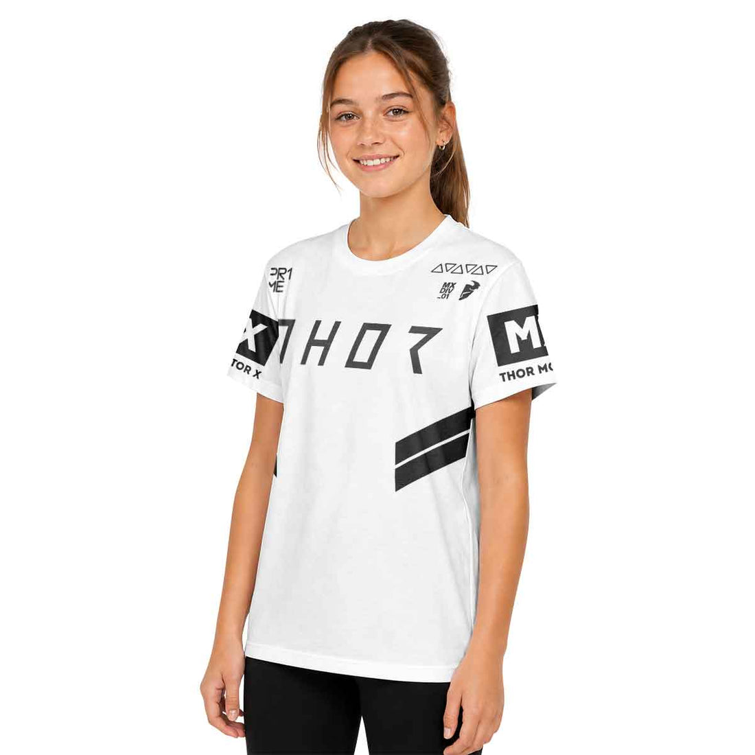 Cooper Webb 2 Thor White Youth Short Sleeve Motocross Jersey