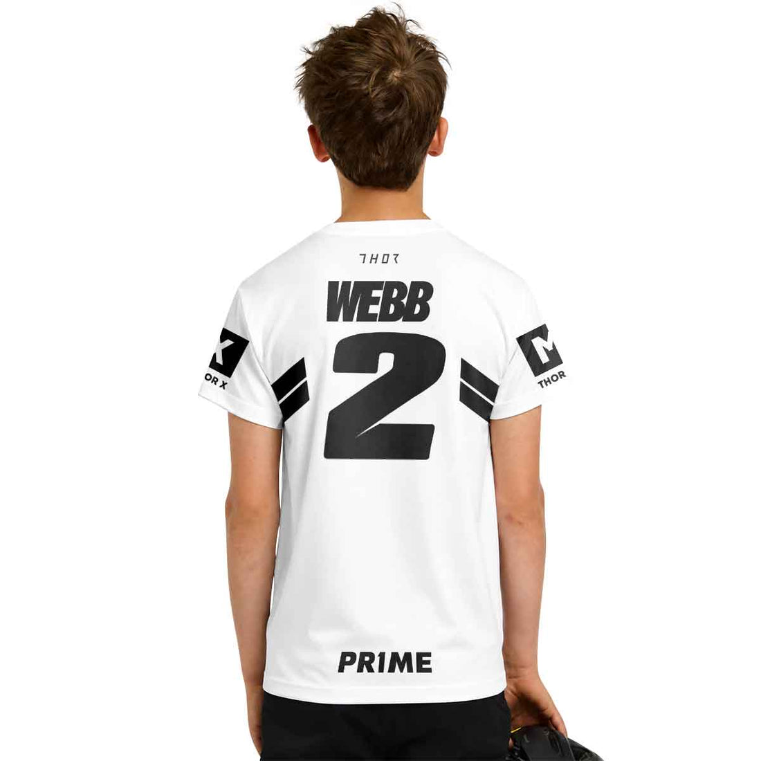 Cooper Webb 2 Thor White Youth Short Sleeve Motocross Jersey