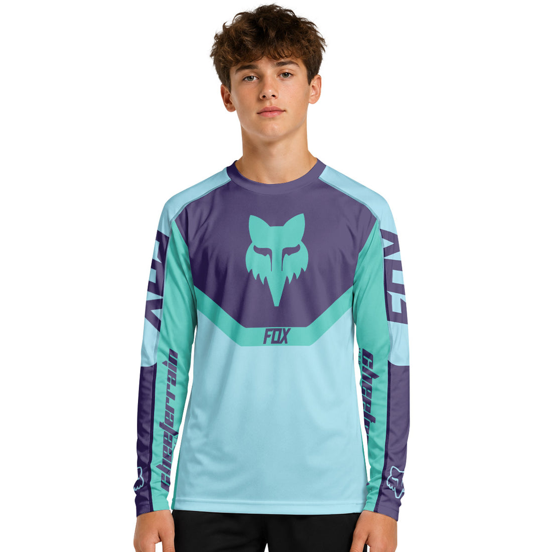 Fox Bold Line Youth Long Sleeve Mountain Bike Jersey
