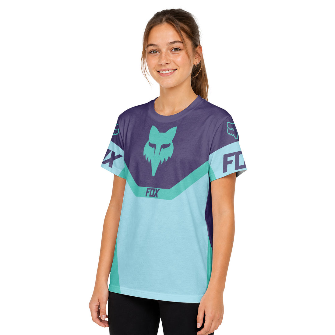 Fox Bold Line Youth Short Sleeve Mountain Bike Jersey