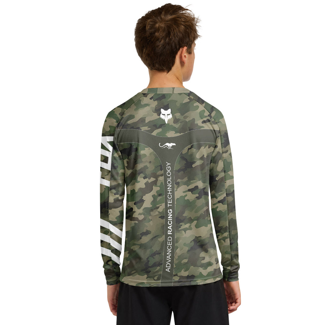 Fox Delicate Camo Youth Long Sleeve Mountain Bike Jersey