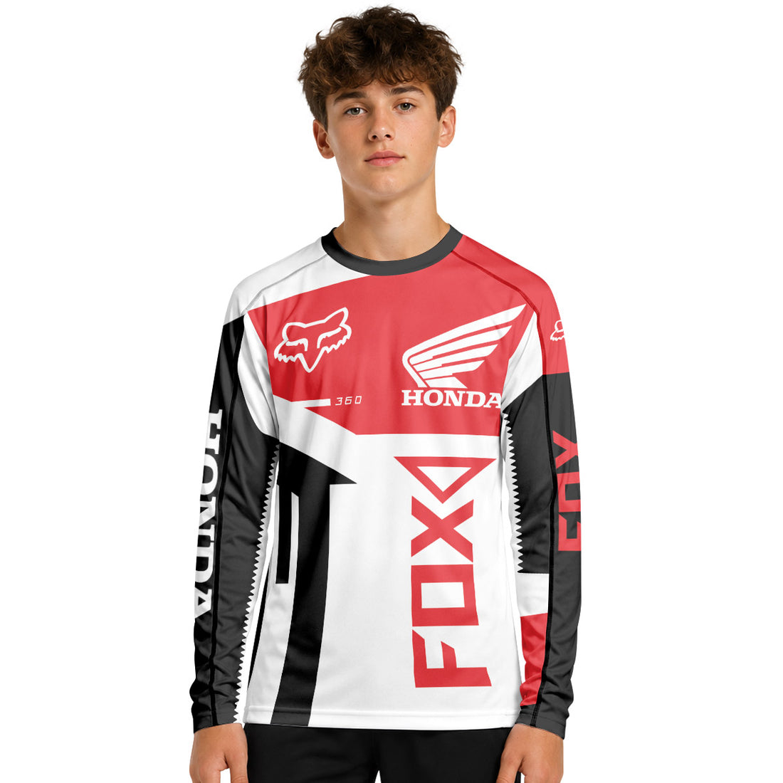 Fox Honda 360 Youth Long Sleeve Motocross Jersey