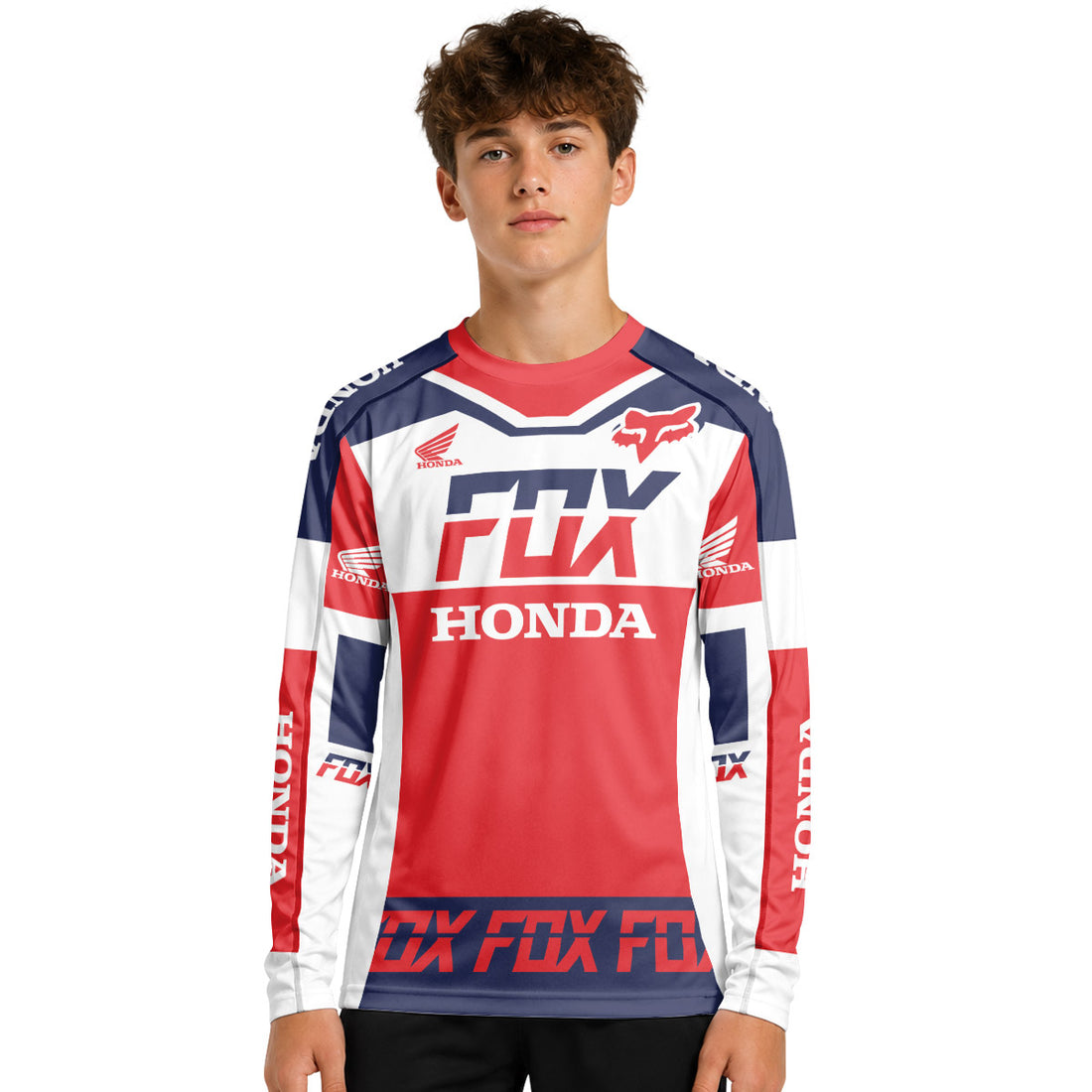 Fox Honda Dirt Ride Youth Long Sleeve Motocross Jersey