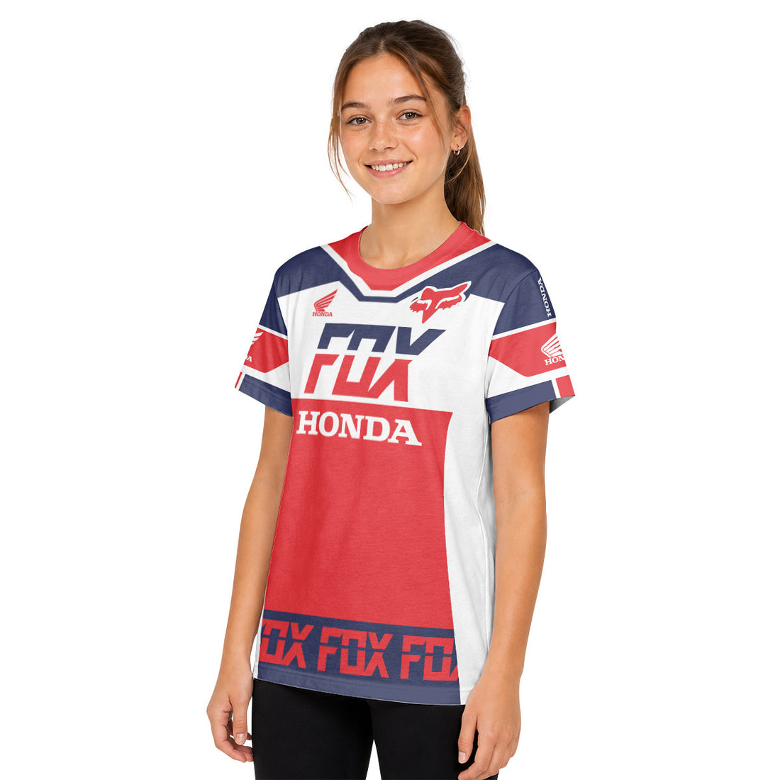 Fox Honda Dirt Ride Youth Short Sleeve Motocross Jersey