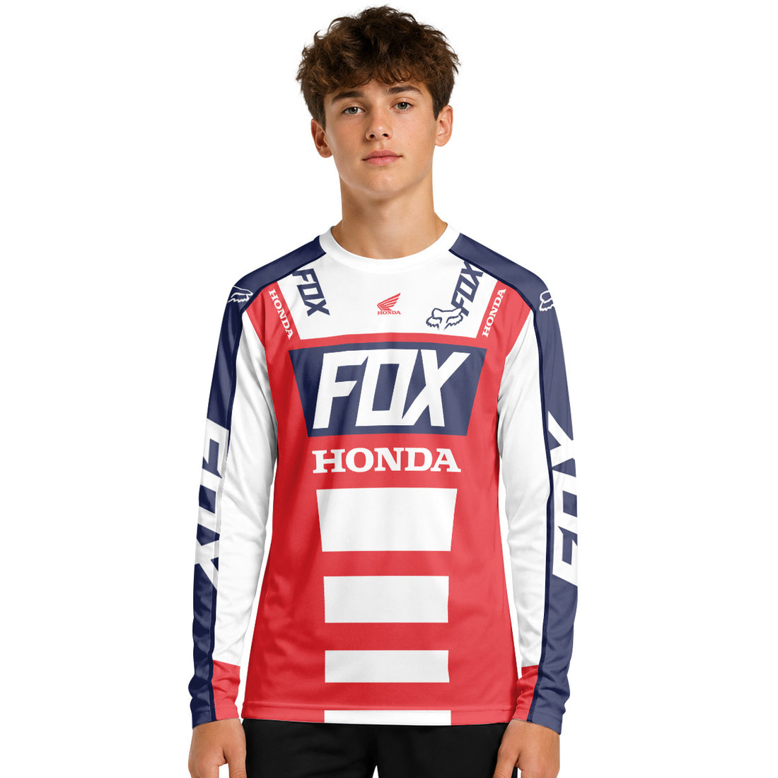 Fox Honda Racing Long Sleeve Motocross Jersey